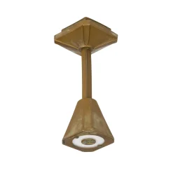 Silva Frame -LED-ulkokattovalaisin, korkeus 26 cm, antiikkimessinki