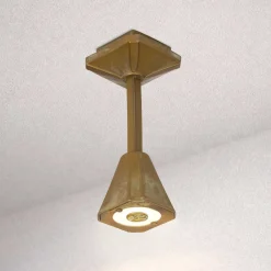 Silva Frame -LED-ulkokattovalaisin, korkeus 26 cm, antiikkimessinki