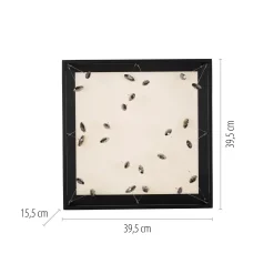 SKINA-LED-kattovalaisin, musta, 40 cm, CCT-himmennettävä kaukosäädin