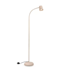 Skriva-lattiavalaisin, beige, säädettävä, metalli, GU10