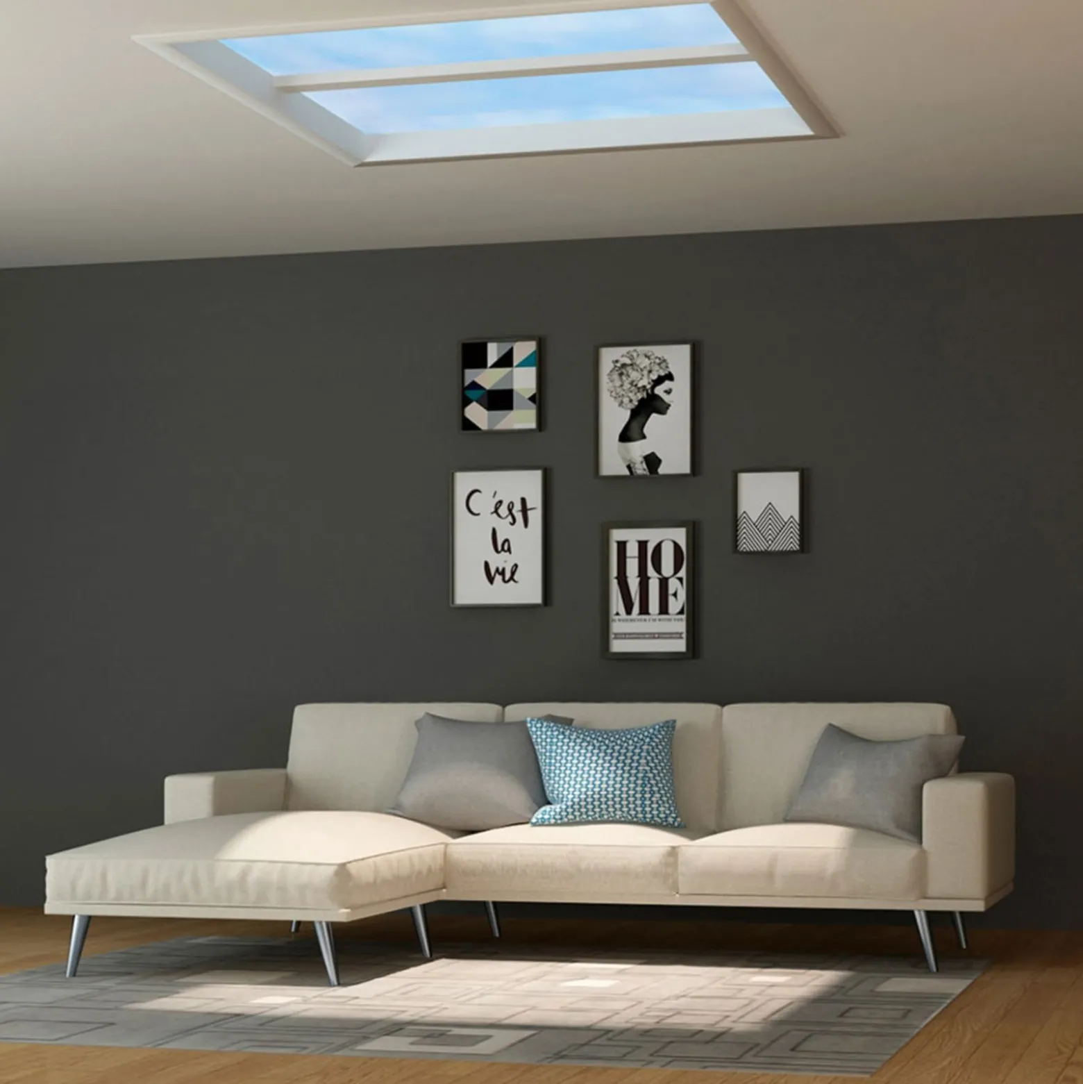 Sky Window LED-paneeli 120 x 60cm