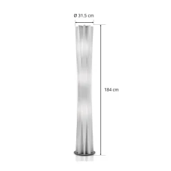 Slamp Bach lattiavalaisin, korkeus 184 cm, valkoinen