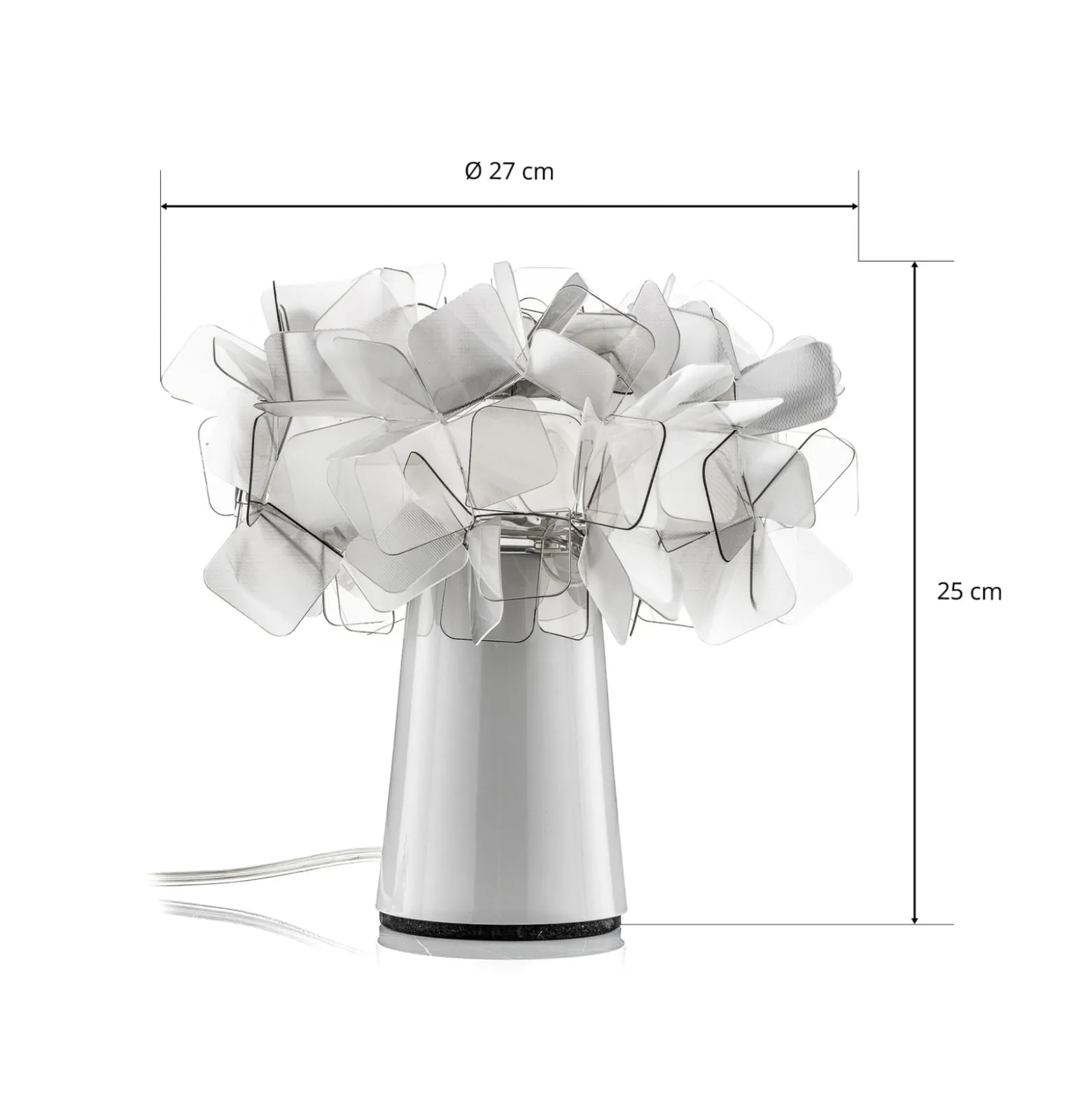 Slamp Clizia - design-pöytävalaisin, savunharmaa