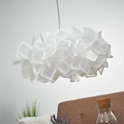 Slamp Clizia -design-riippuvalaisin, valkoinen