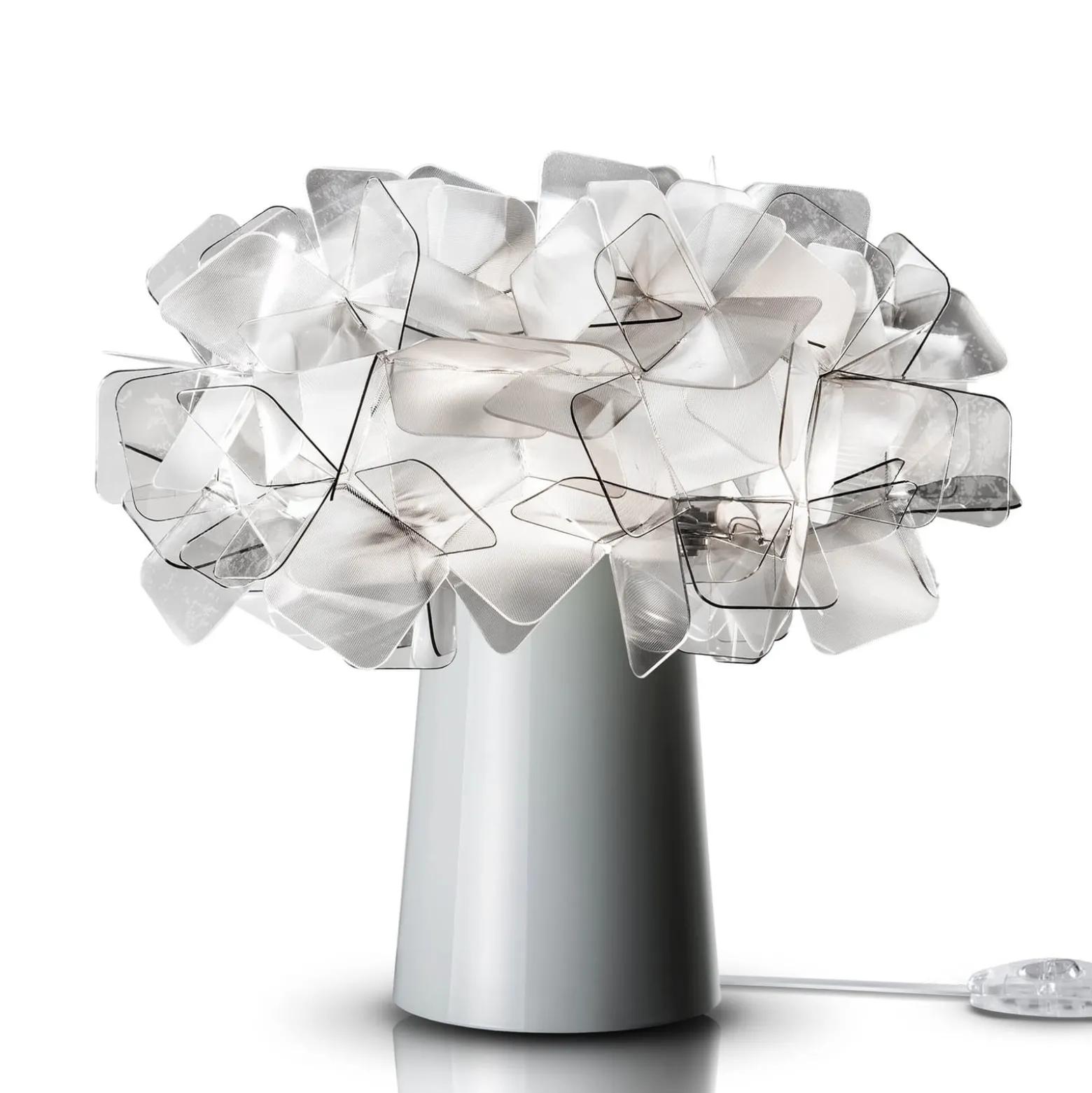 Slamp Clizia LED-pöytälamppu, savuharmaa, himmennettävä