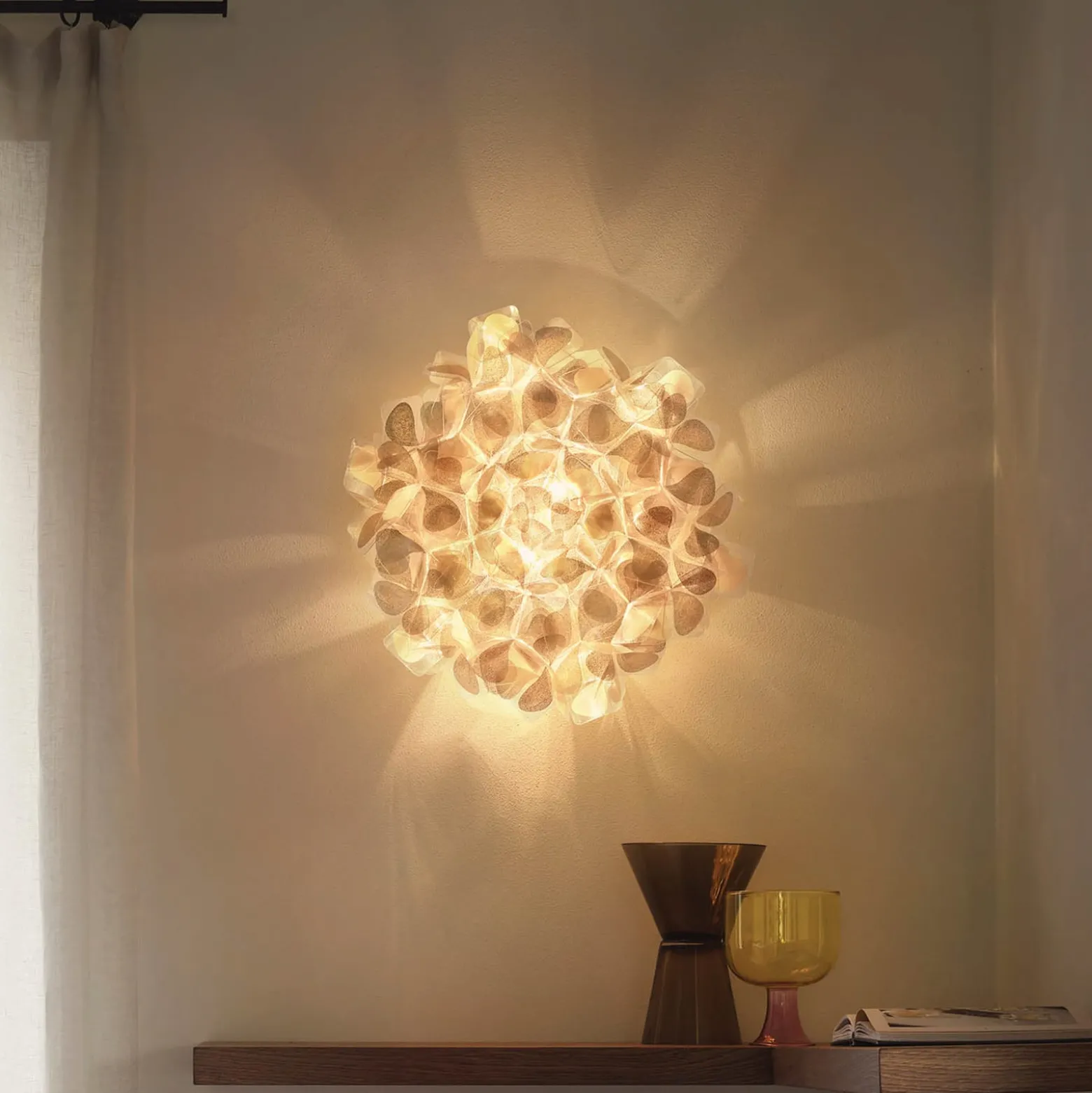 Slamp Clizia Mama Non Mama seinävalaisin kulta Ø53cm