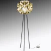 Slamp Flora -design-lattiavalaisin, kulta