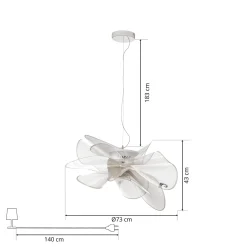 Slamp La Belle Étoile Small - riippuvalo, 73 cm