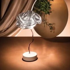 Slamp Lafleur -LED-pöytälamppu, akku, prisma