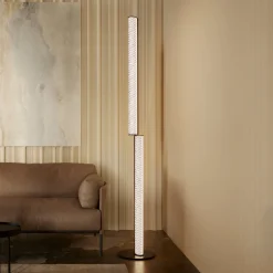 Slamp LED-lattiavalaisin Modula kierretty, laskostettu, musta