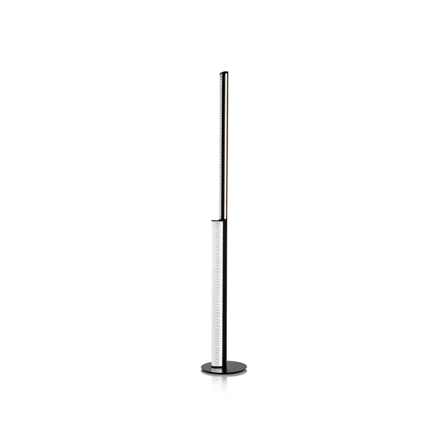 Slamp LED-lattiavalaisin Modula kierretty, laskostettu, musta