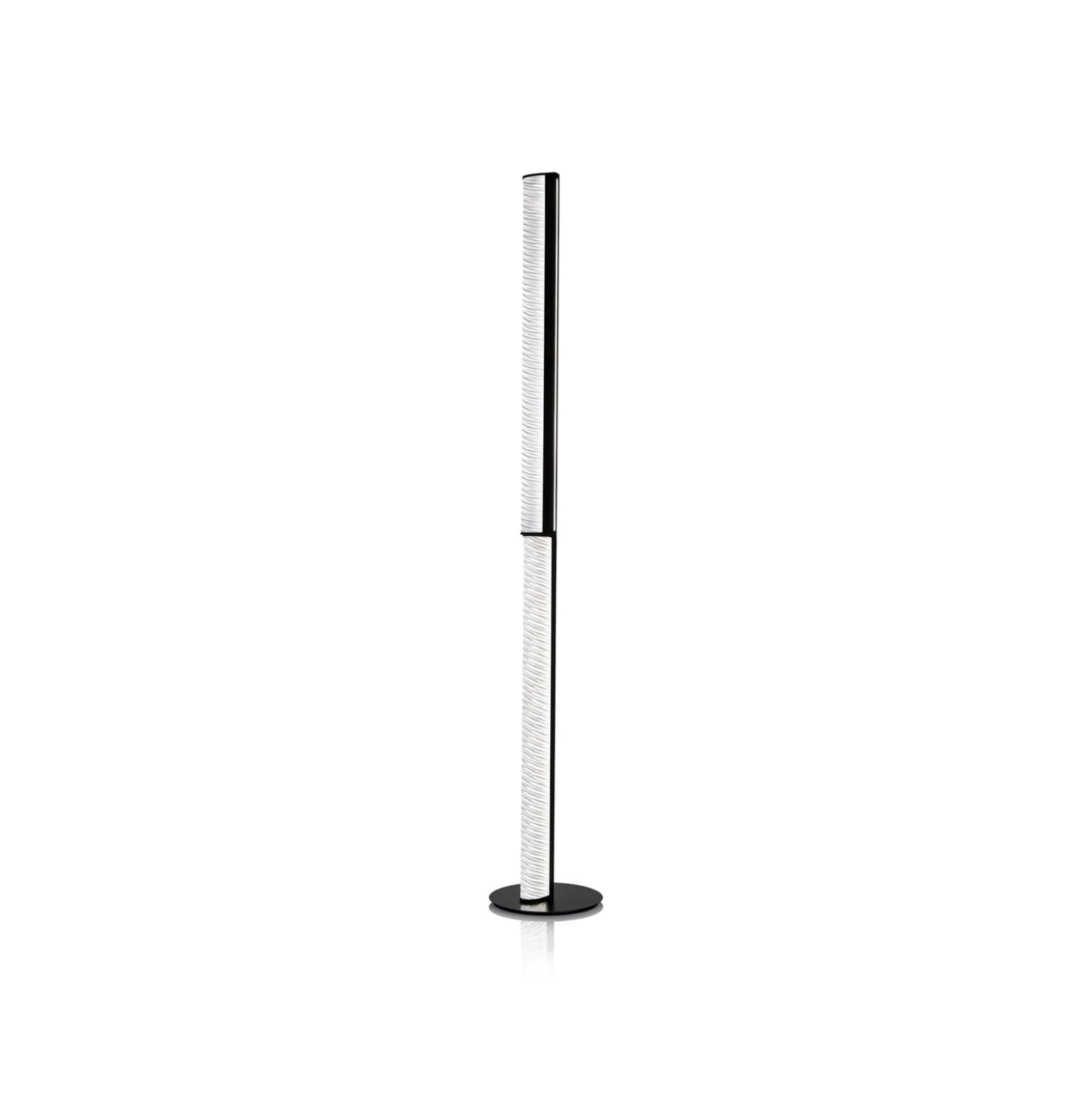 Slamp LED-lattiavalaisin Modula kierretty, laskostettu, musta