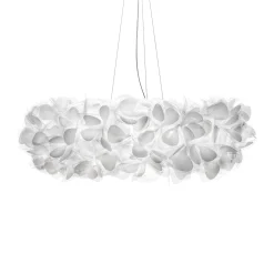Slamp riippuvalaisin Clizia Mama Non Mama, Ø78cm, valkoinen/kirkas
