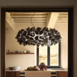 Slamp-riippuvalaisin Clizia MAMA NON MAMA, halkaisija 78 cm, musta