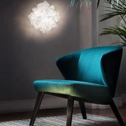 Slamp Veli -design-kattovalo, Ø 53 cm, opaali