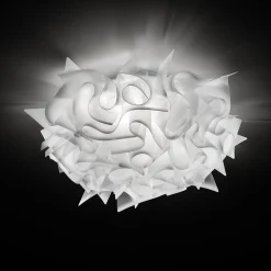 Slamp Veli -design-kattovalo, Ø 53 cm, opaali