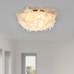 Slamp Veli -design-kattovalo, Ø 53 cm, opaali