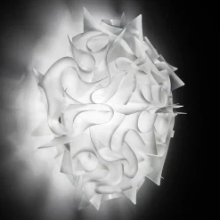Slamp Veli - design-seinävalaisin, Ø 32 cm, valkoinen