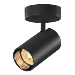 SLV Asto Tube kattospotti GU10 1-lamppuinen musta
