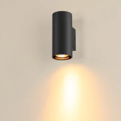 SLV Asto Tube seinävalaisin, GU10, alas, musta