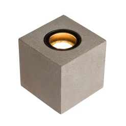 SLV Concreto-lattiaspotti IP65 GU10 pistoke kulmik