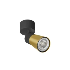 SLV kattovalaisin Puri 2.0 Cone, musta/kulta, Ø 5 cm