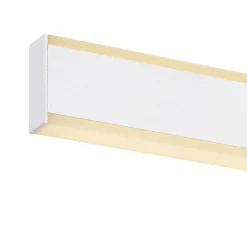 SLV kylpyhuoneen LED-seinävalaisin One Linear, 52 cm, valkoinen, metalli, CCT