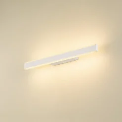 SLV kylpyhuoneen LED-seinävalaisin One Linear, 52 cm, valkoinen, metalli, CCT