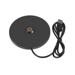 SLV LED-akkulamppu Vinolina Two, musta, alumiini, Ø 11 cm, IP65