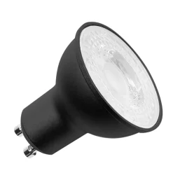 SLV LED-heijastin GU10, 6 W, 3000K, himmennettävä, musta