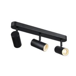 SLV LED-kattokohdevalo Noblo, 2700 K, musta, pituus 40 cm