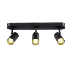 SLV LED-kattokohdevalo Noblo, musta, himmennettävä lämpimäksi, 40 cm