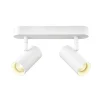 SLV LED-kattokohdevalo Noblo, pituus 24 cm, metalli, 2-lamppuinen.
