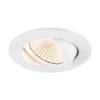 SLV LED-kattouppospotti New Tria, pyöreä, valkoinen, 2 700 K, 60°