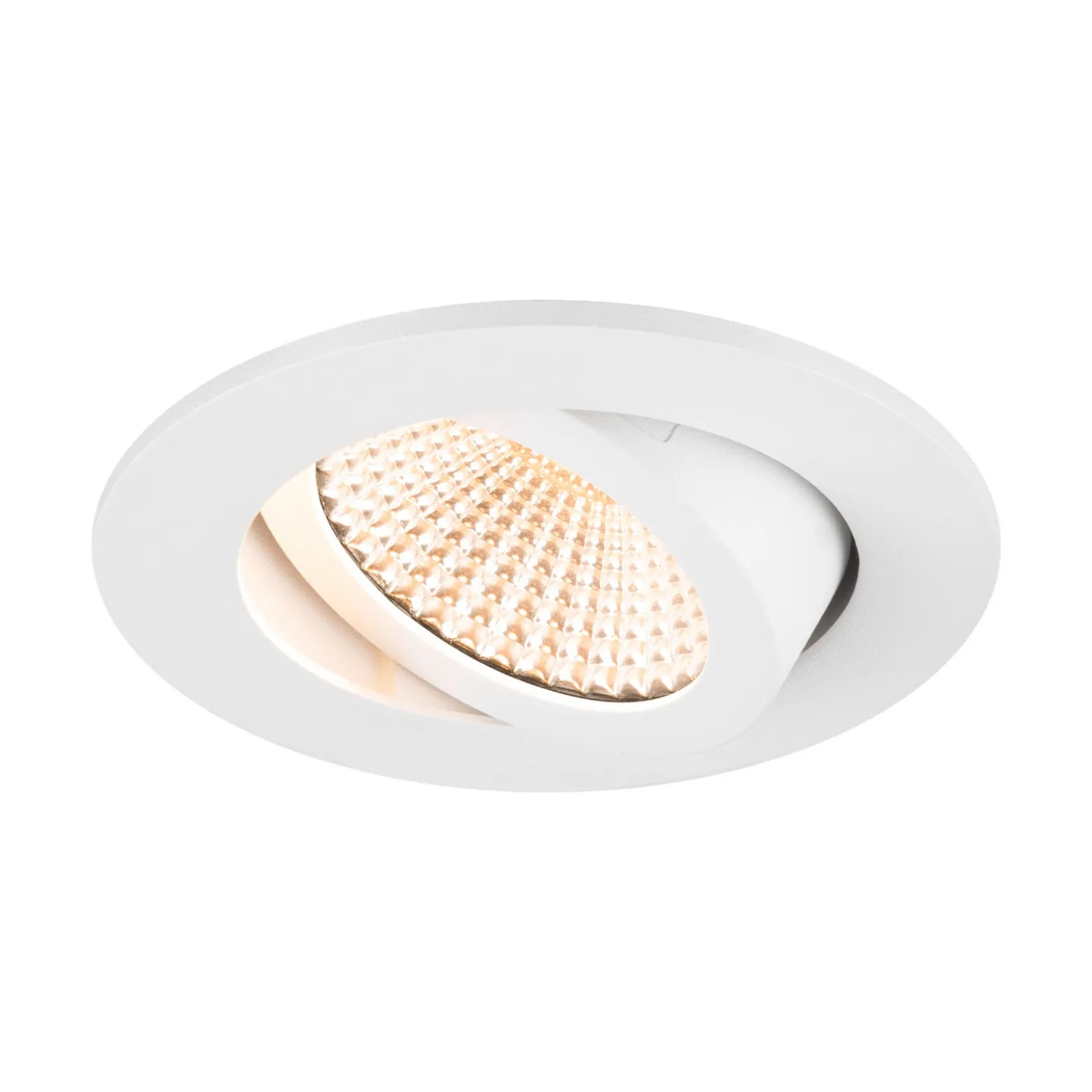 SLV LED-kattouppospotti New Tria, pyöreä, valkoinen, 2 700 K, 60°