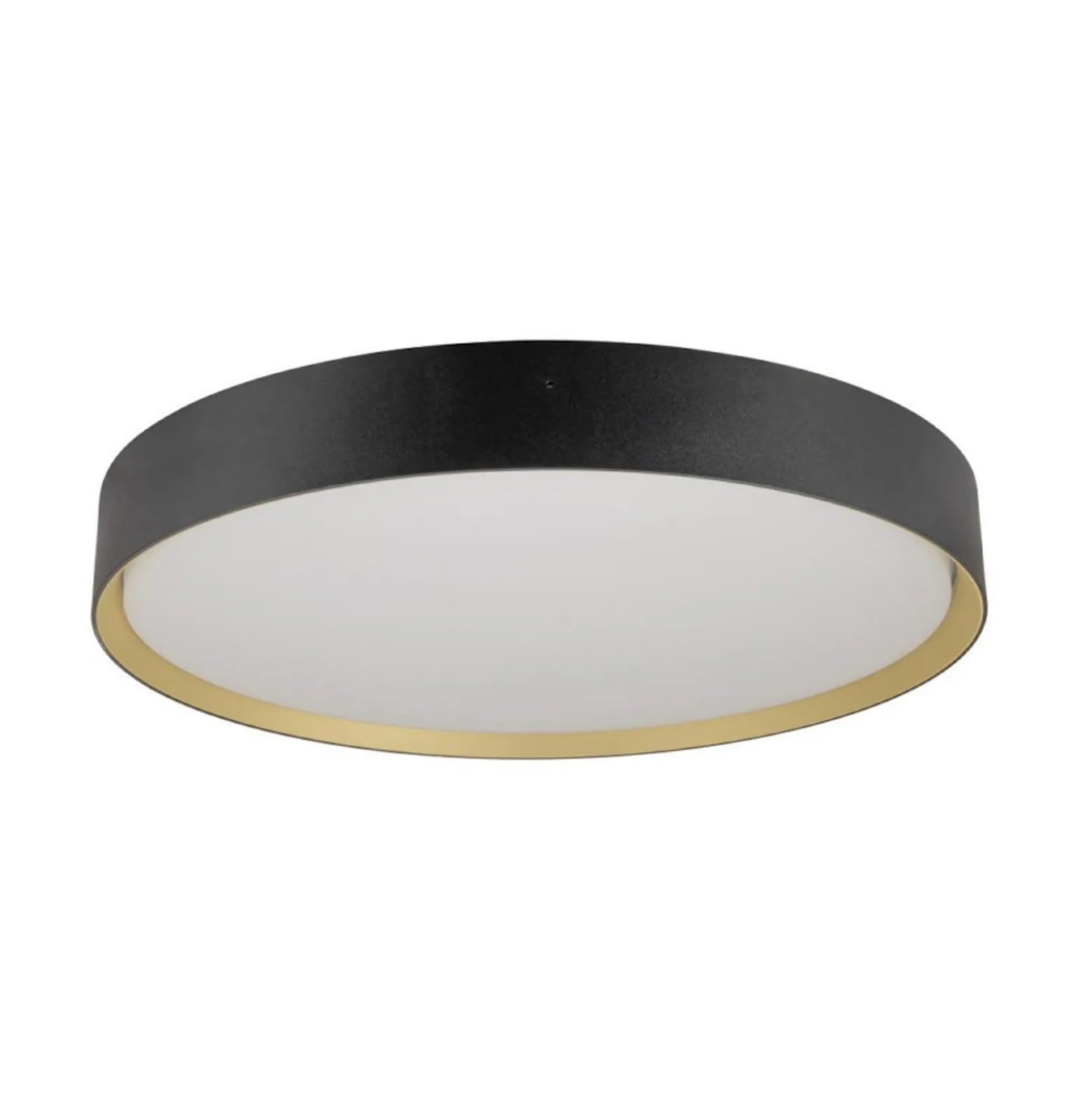 SLV LED-kattovalaisin Decona, Ø 42 cm, musta/kulta