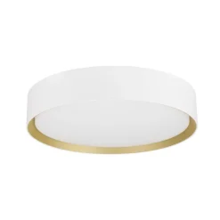 SLV LED-kattovalaisin Decona, Ø 30 cm, valkoinen/kulta, metalli