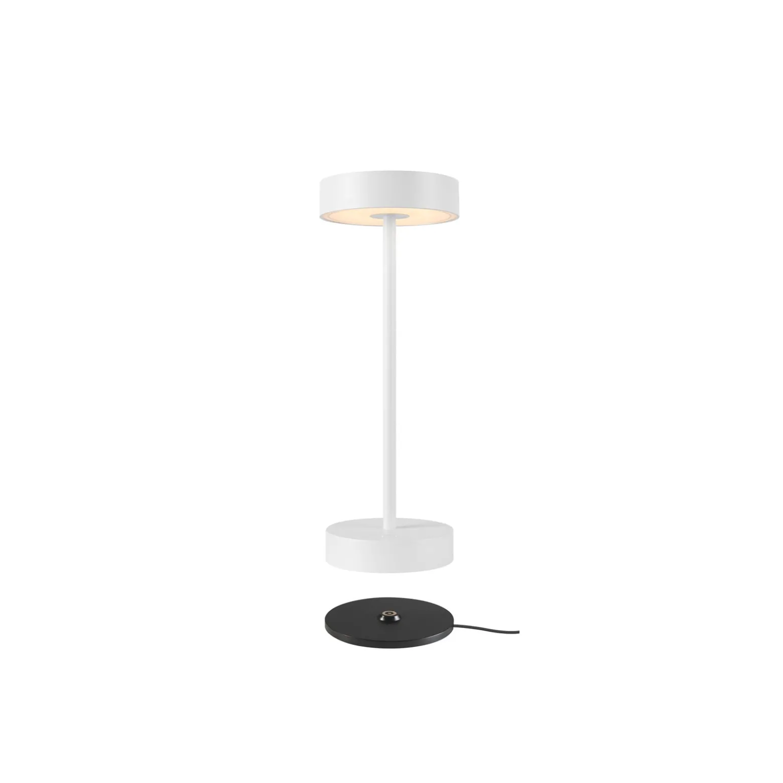 SLV LED-ladattava valaisin Vinolina, valkoinen, CCT, alumiini, korkeus