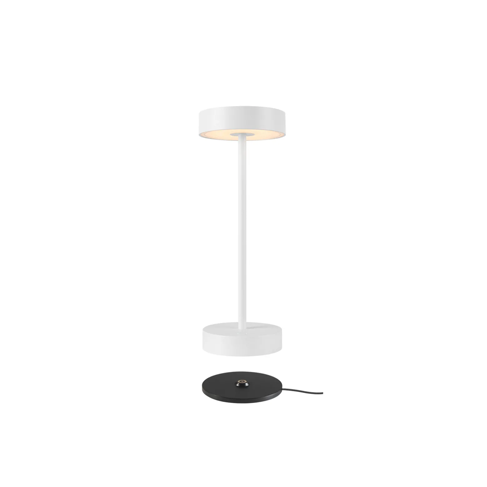 SLV LED-ladattava valaisin Vinolina, valkoinen, CCT, alumiini, korkeus
