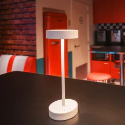 SLV LED-ladattava valaisin Vinolina, valkoinen, CCT, alumiini, korkeus