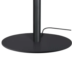 SLV LED-lattiavalo One Straight, musta/messinki, 2700/3000 K