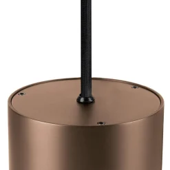 SLV LED-riippuvalaisin Oculus, kuparivärinen, Ø 9 cm, himmennettävä lämpimään