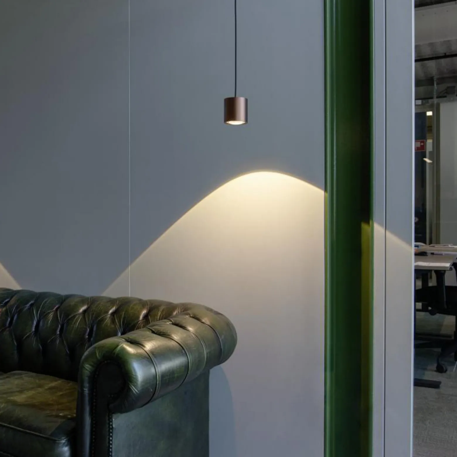 SLV LED-riippuvalaisin Oculus, kuparivärinen, Ø 9 cm, himmennettävä lämpimään