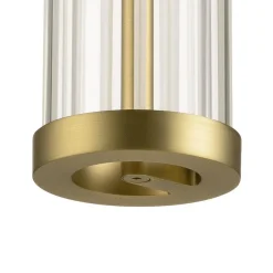 SLV LED-riippuvalaisin Quimera, messinkivärinen, Ø 8 cm, CCT