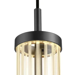 SLV LED-riippuvalaisin Quimera, pronssinvärinen, Ø 8 cm, CCT