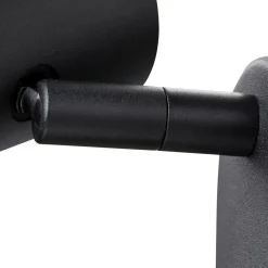 SLV LED-seinäkohdevalaisin Noblo, 3000 K, musta, 13 cm metalli