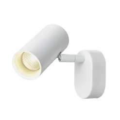 SLV LED-seinäkohdevalaisin Noblo, 3 000 K, valkoinen, 13 cm, metalli
