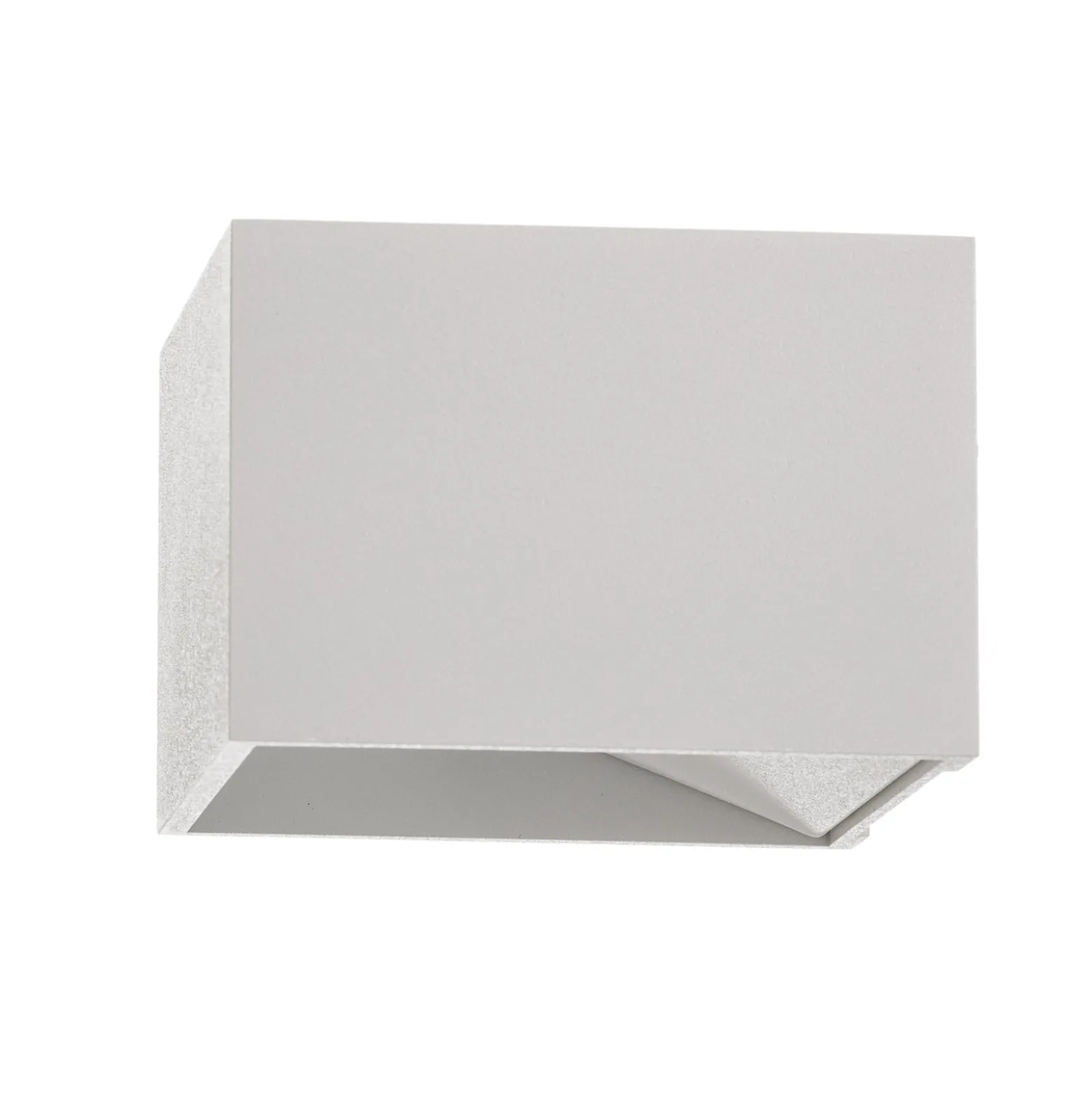SLV LED-seinävalaisin Logs In, valkoinen/valkoinen, alumiini, leveys 10 cm