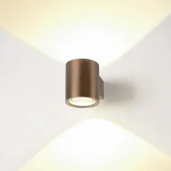 SLV LED-seinävalaisin Oculus, halkaisija 9 cm, himmennettävä lämpimään valoon,
