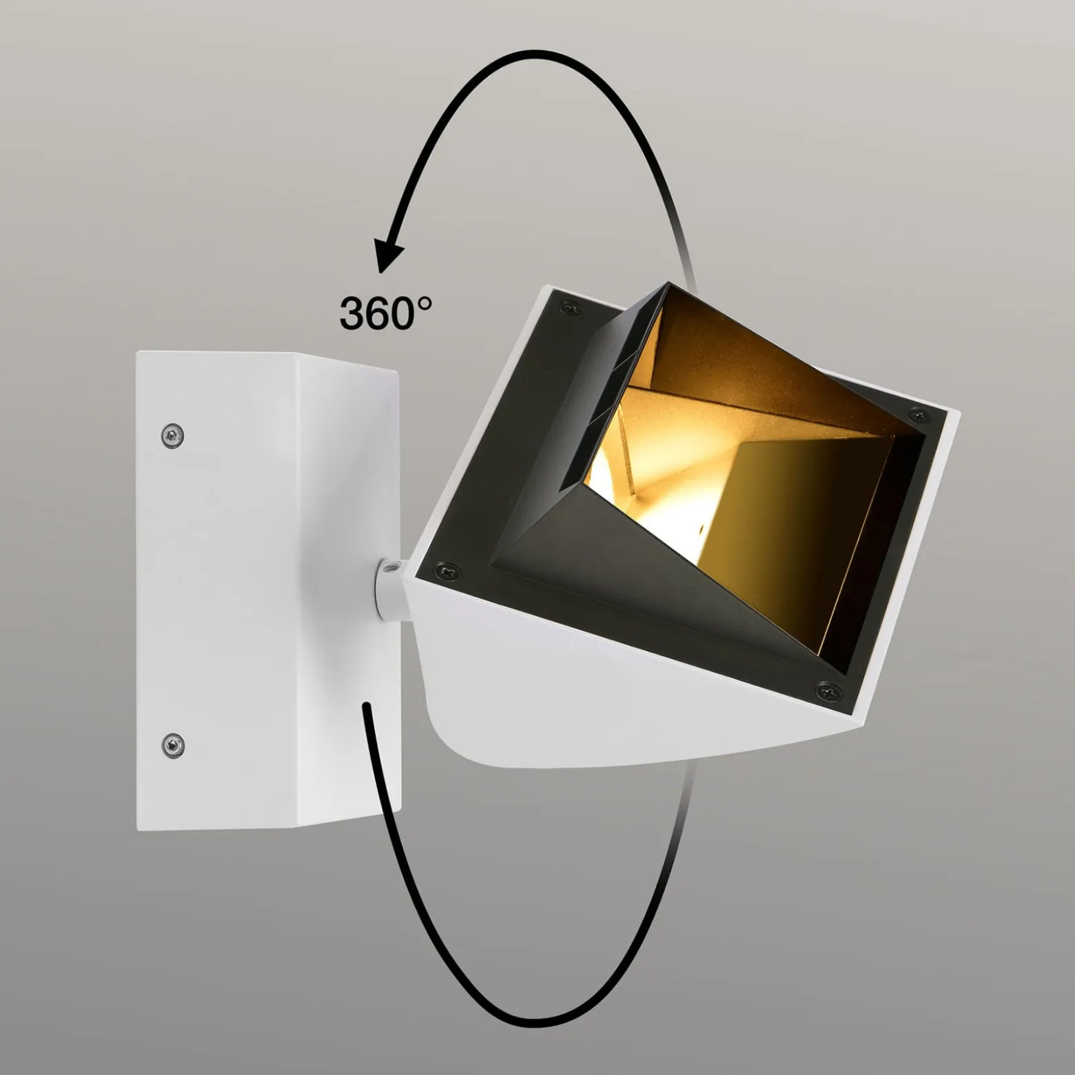 SLV Merado Flood LED-seinävalo 3000K valkoinen